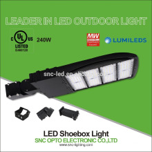 SNC fabricante LEVOU certificado cuLu 150 w 185 w 240 w LED super fino shoebox luz estacionamento com 5 anos de garantia